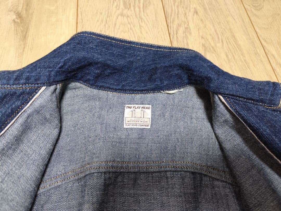 フラットヘッド 42 XL デニムジャケット デニム ウエスタン インディゴ