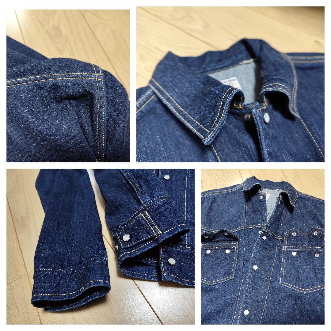 フラットヘッド 42 XL デニムジャケット デニム ウエスタン インディゴ