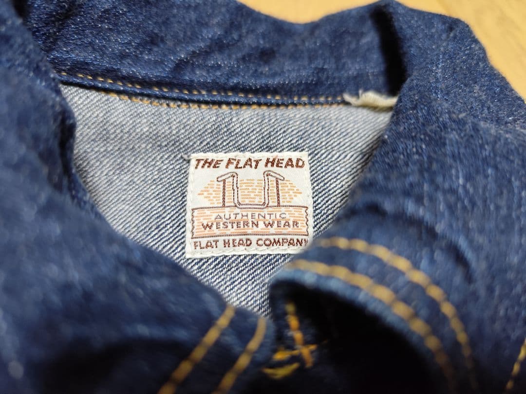フラットヘッド 42 XL デニムジャケット デニム ウエスタン インディゴ