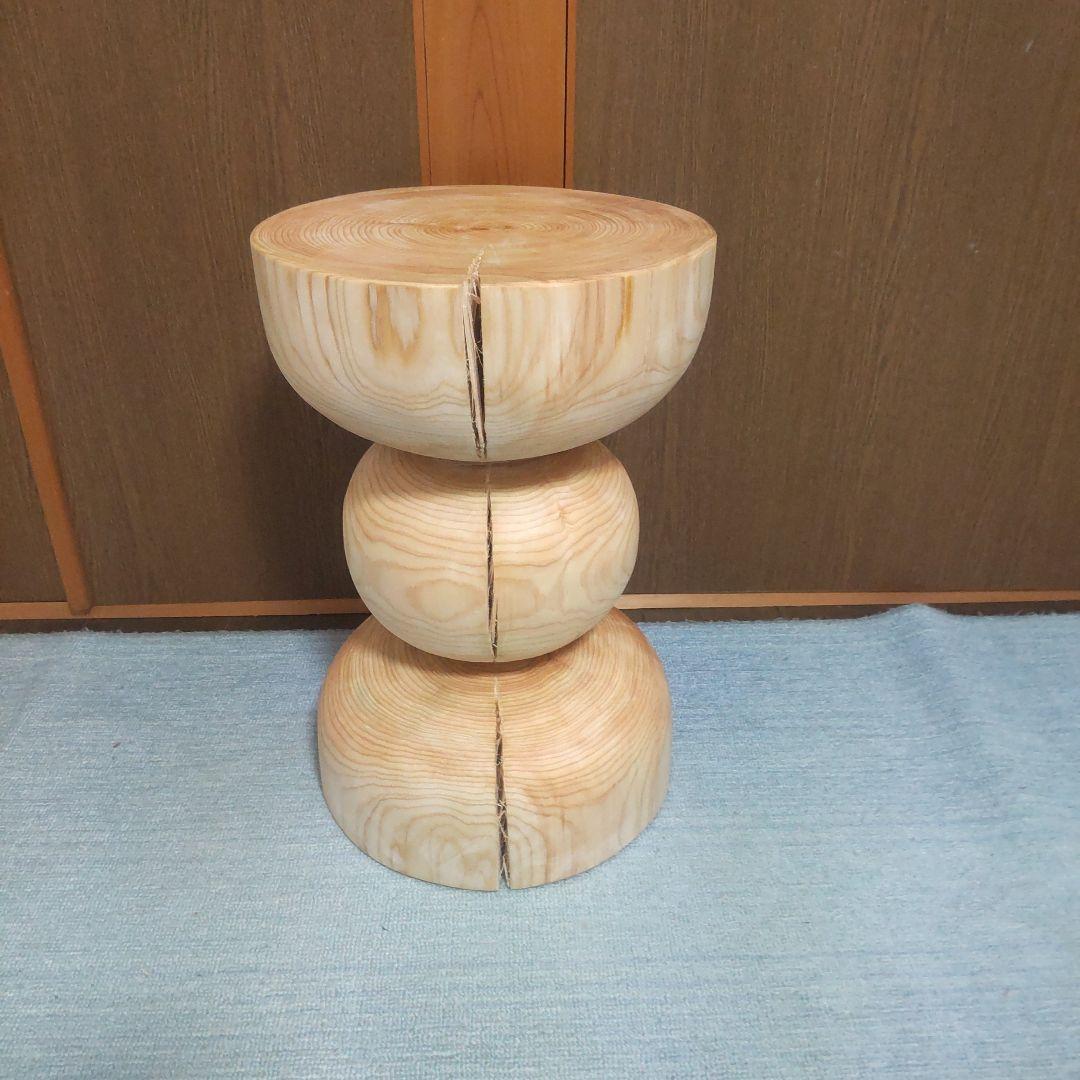 サンタナさん専用丸太椅子スツール
