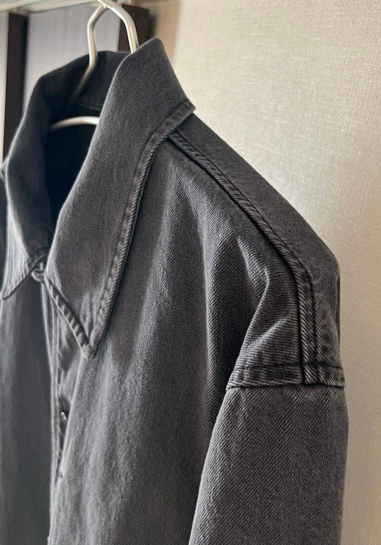 ユニクロU セットアップ/グレー/オーバーサイズジャケットM/ワイドジーンズ32