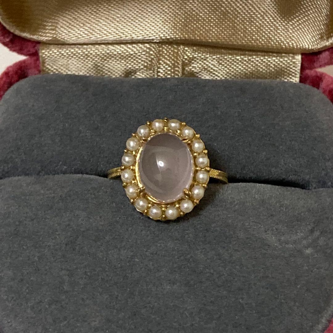 【匿名配送】 jpearl ジェイパール リング ローズクォーツ パール