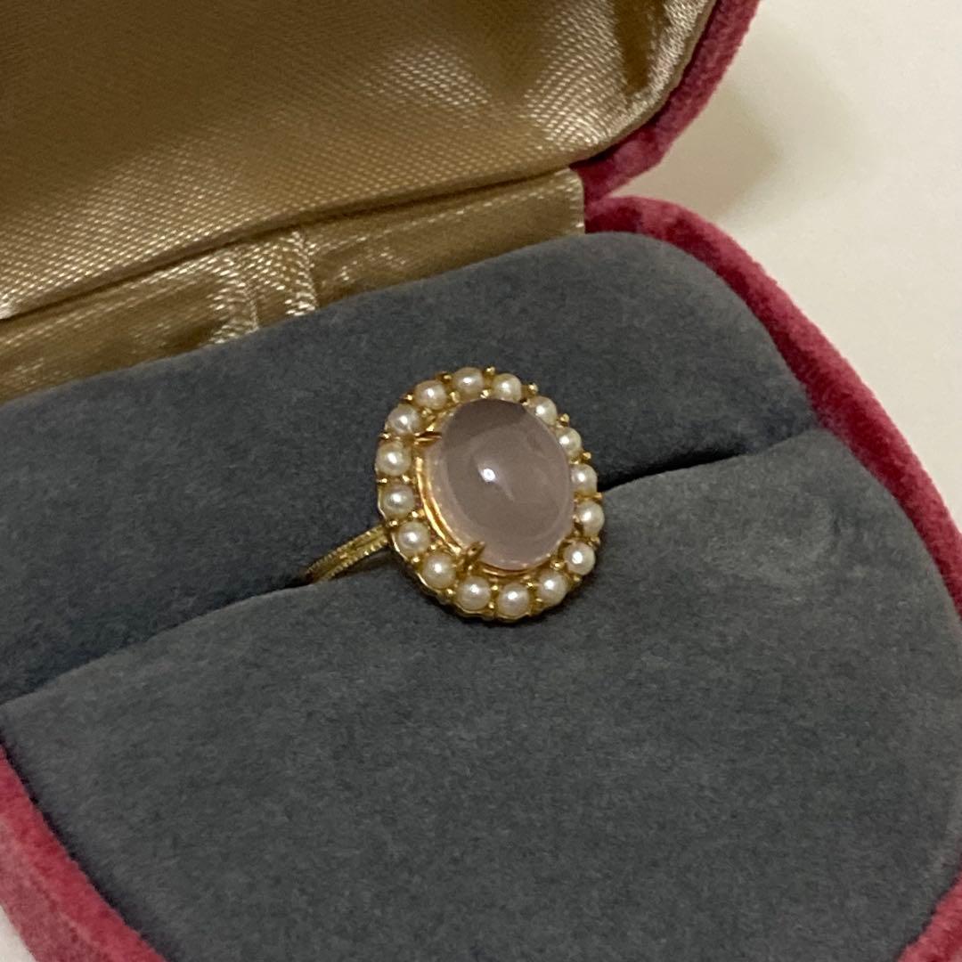 【匿名配送】 jpearl ジェイパール リング ローズクォーツ パール