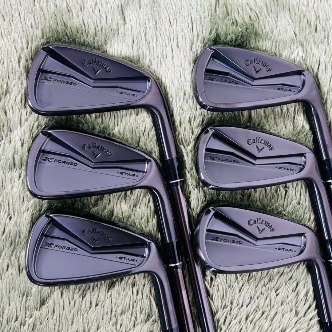 キャロウェイ Xフォージドスター ブラック アイアン6本セット メンズゴルフ 黒