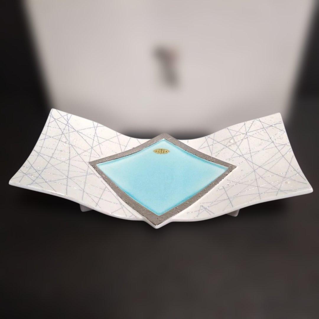 新品 有田焼 古千窯 長角プレート　お祝い