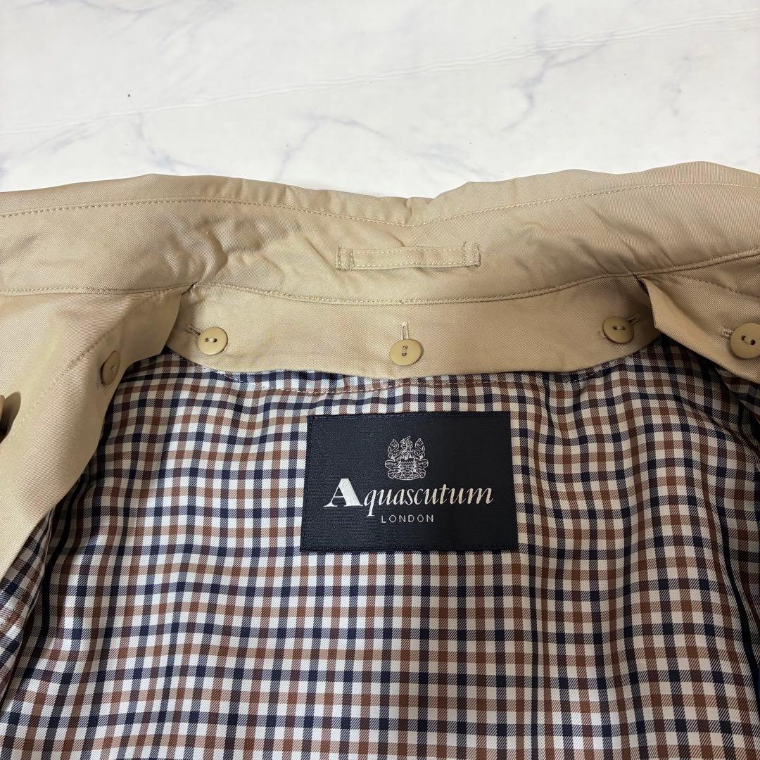 美品✨アクアスキュータム トレンチコート ライナー ベルト付き ベージュ M