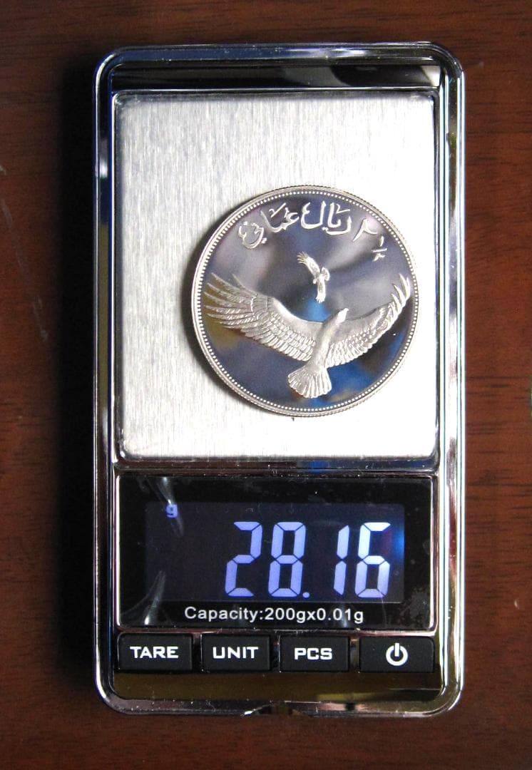 1987年 オマーン WWF25周年記念 2．5リアル プルーフ銀貨