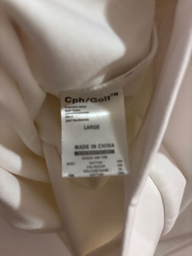 モックネックシャツ　ホワイト　L