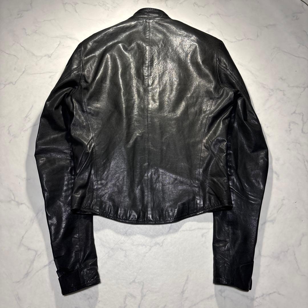 11SS メゾンマルタンマルジェラ 八の字 5zip ライダースジャケット