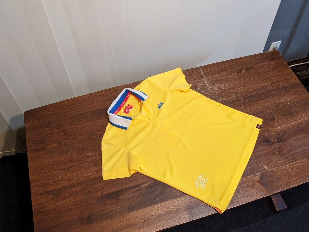 ニューバランス　ゴルフ　上下セット　セットアップ　半袖　ポロシャツ　黄　スカート