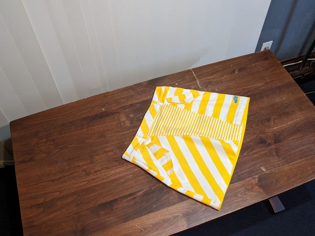 ニューバランス　ゴルフ　上下セット　セットアップ　半袖　ポロシャツ　黄　スカート