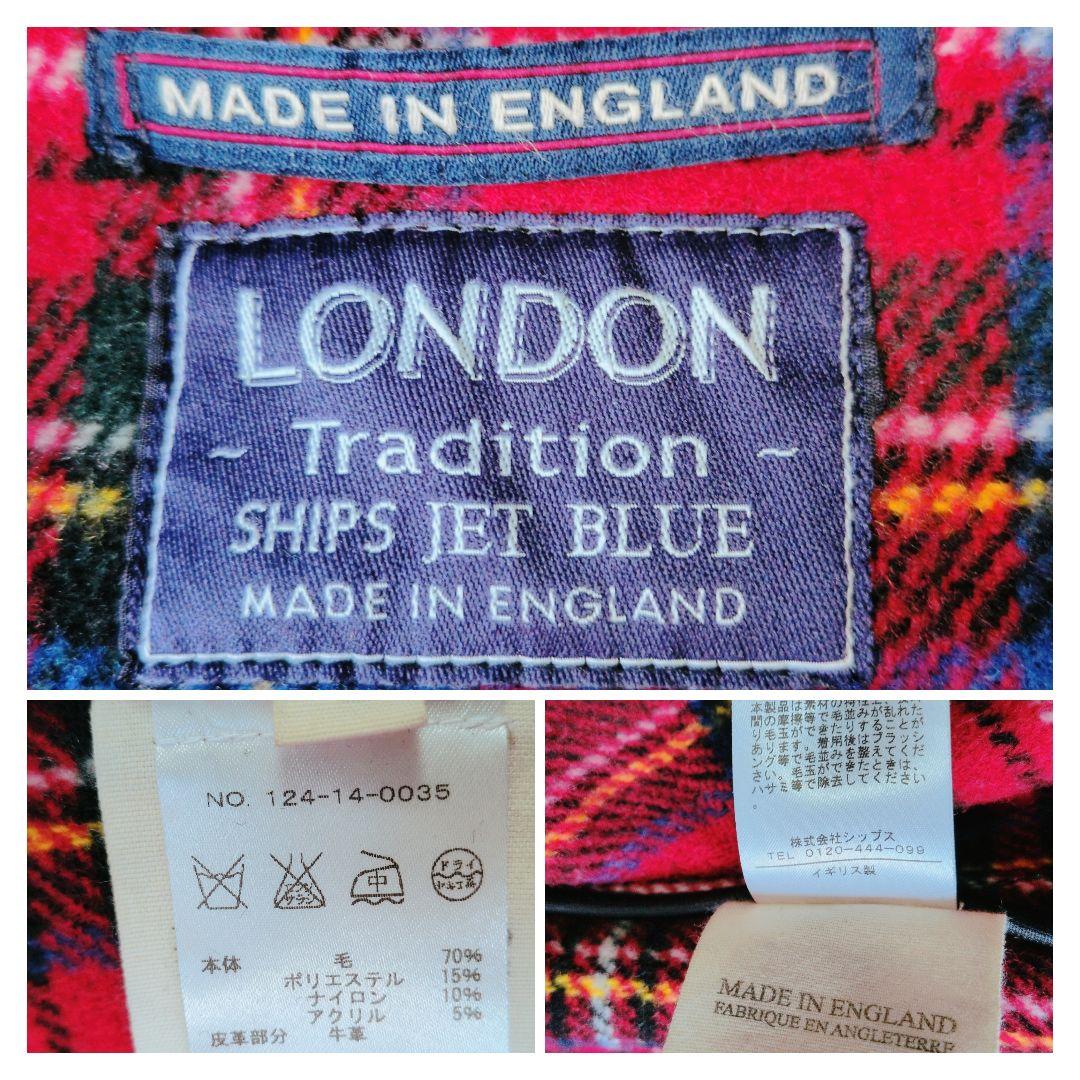 シップス ロンドントラディション 別注 ダッフルコート ネイビー L