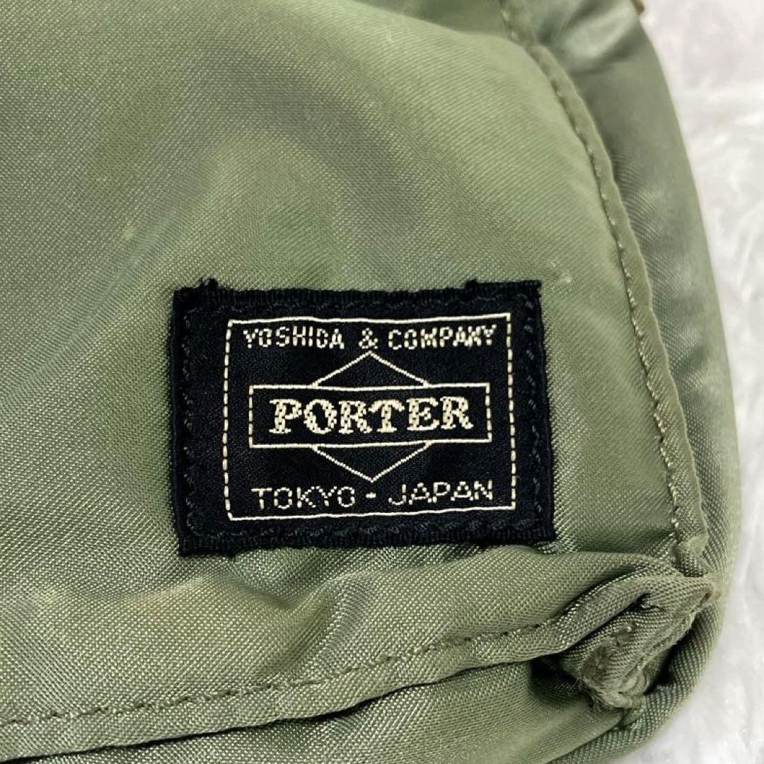 PORTER ポーター　TANKER タンカー　ボディバッグ　セージグリーン