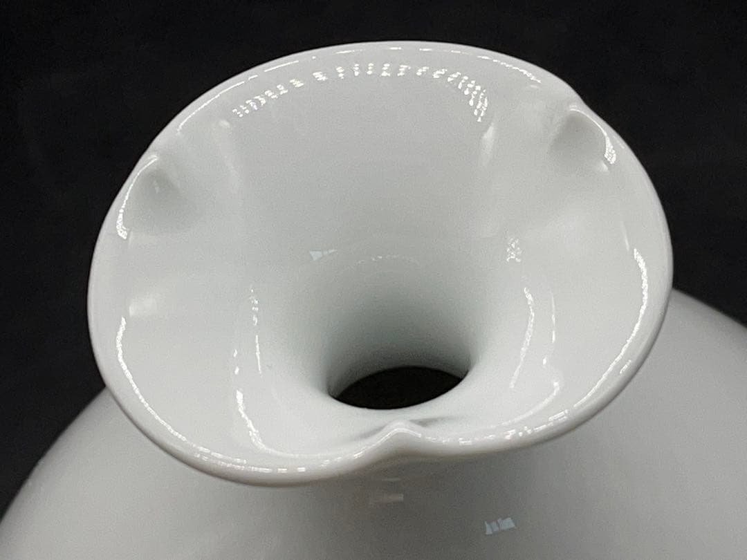 藤井朱明 壺 花瓶 花器 日展人気作家 有田焼 在銘 -275-