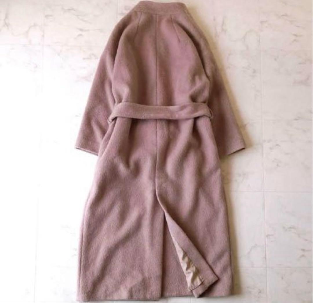 美品☆ウィムガゼット モヘアシャギー ロングガウンコート 大草直子