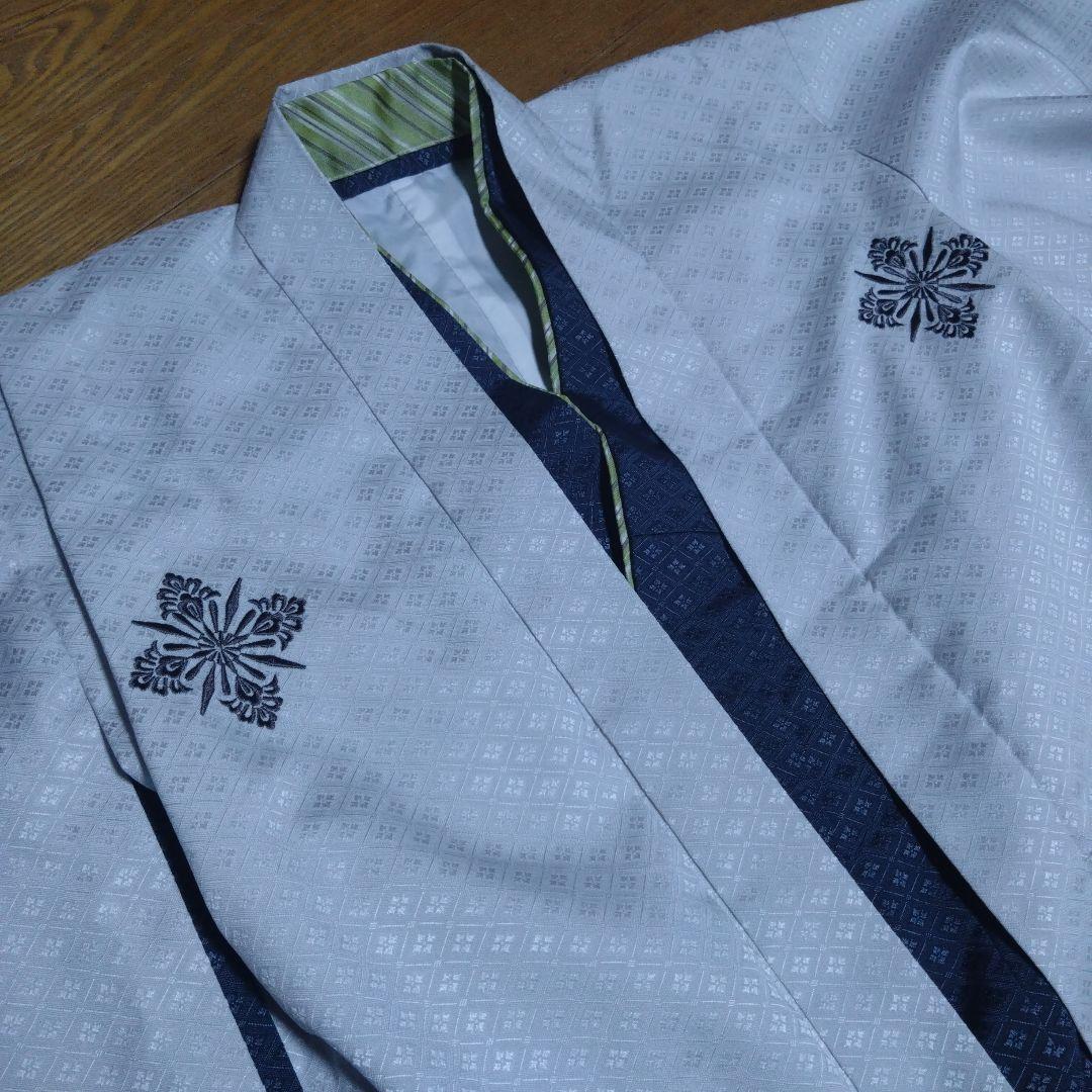 美品と新品☆150160☆卒業☆羽織着物＆袴☆紺青色