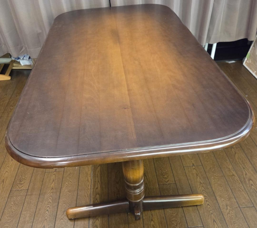 〈たのめる便〉飛騨産業 穂高 ダイニングテーブル SC-314WP 現状渡し