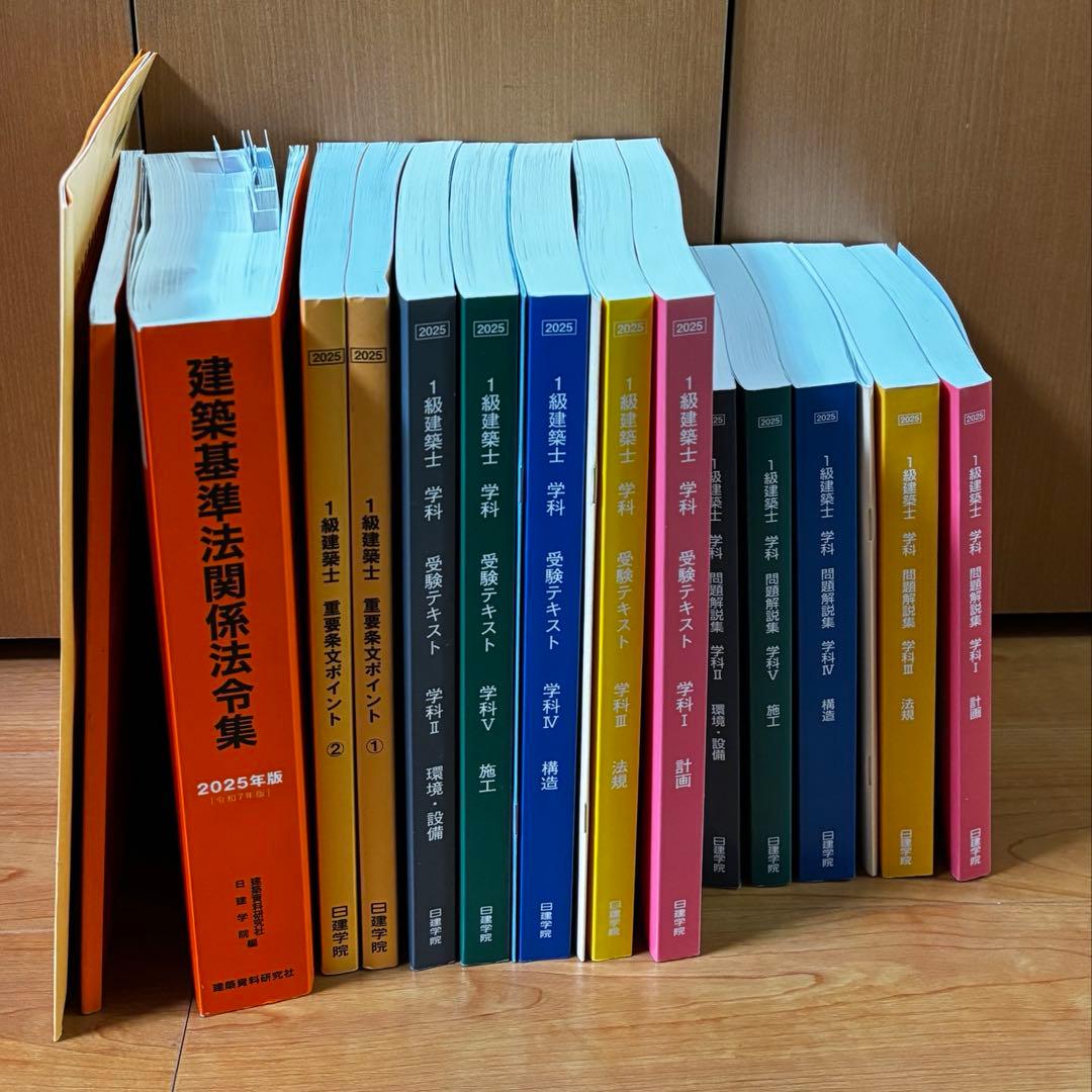 令和7年度一級建築士参考書セット