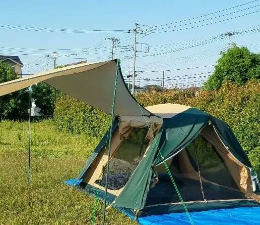 コールマン　ニュージュラルミンドーム ヘキサ プラス中古品ヘキサゴンタープ付属