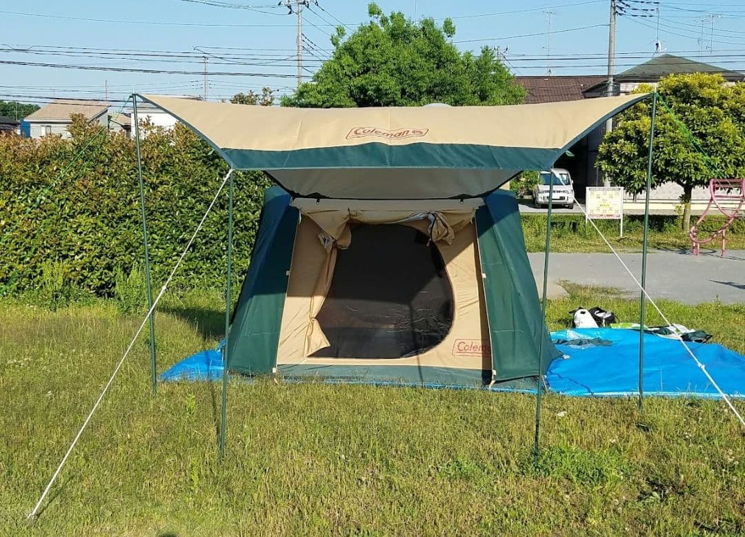 コールマン　ニュージュラルミンドーム ヘキサ プラス中古品ヘキサゴンタープ付属