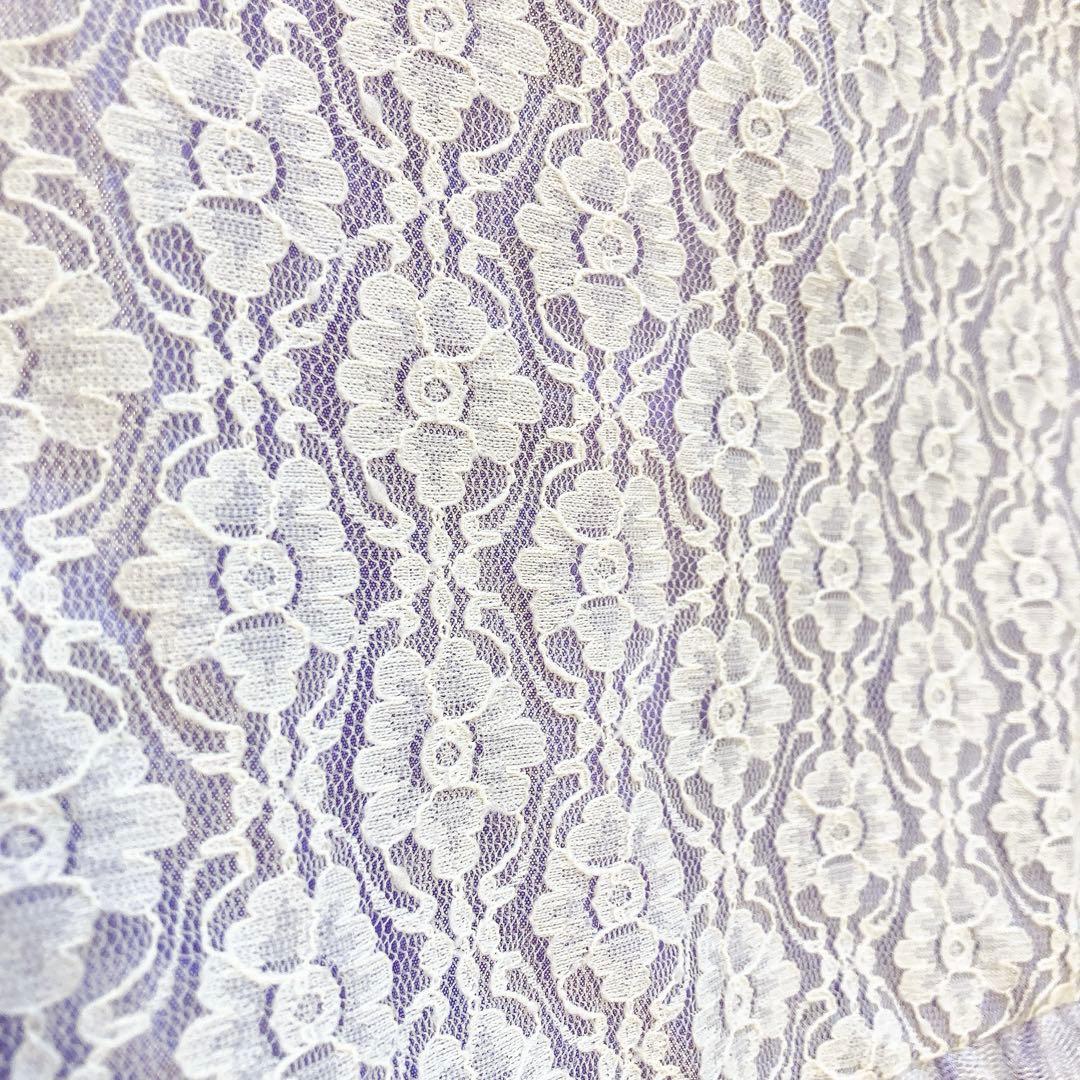 110size ラベンダー×ホワイト セレモニー 入学 卒園 発表会 フォーマル