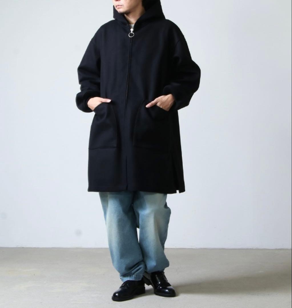 最終値下comoli メルトンフーデッドコート