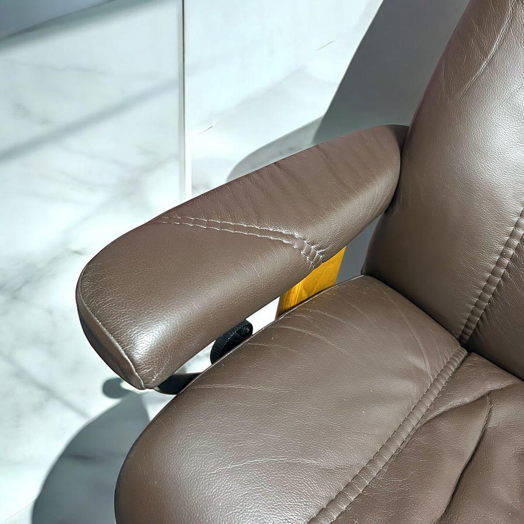 【極美品】EKORNES コンサル M ストレスレスチェア＆オットマン