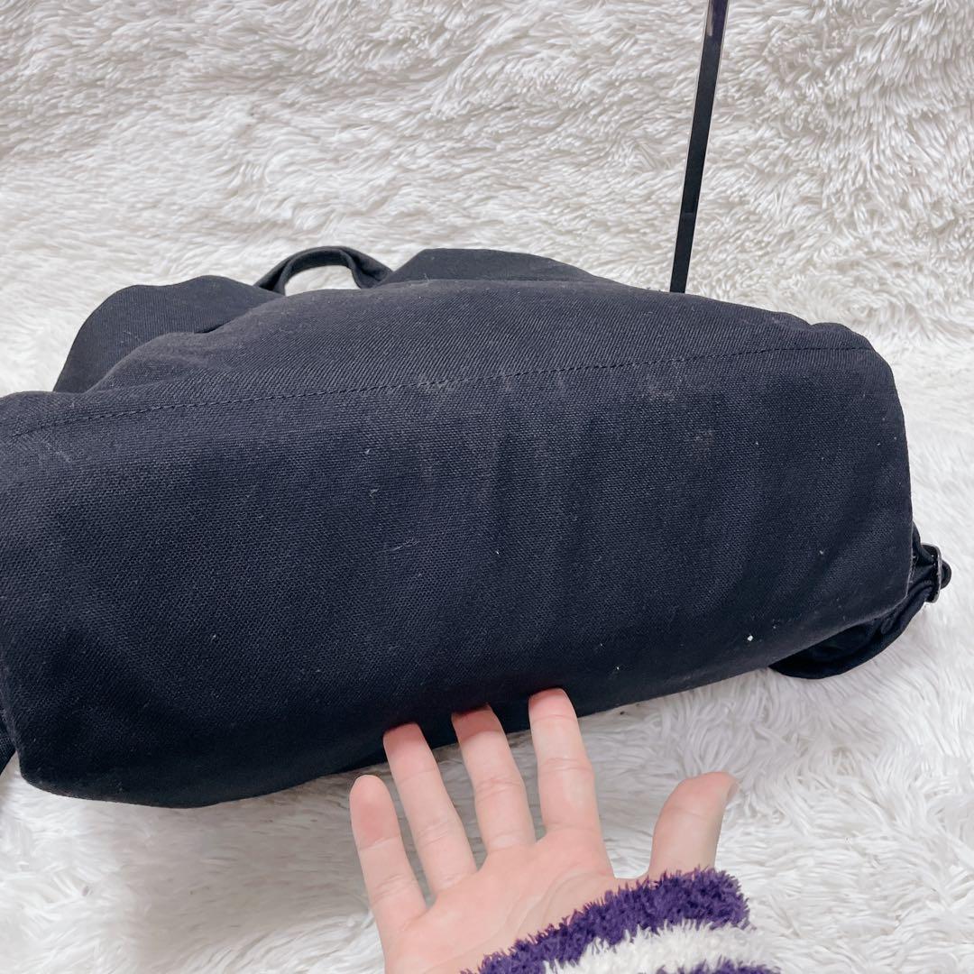 カンペール　リュック　ブラック　コットン　バックパック　レディース　大容量