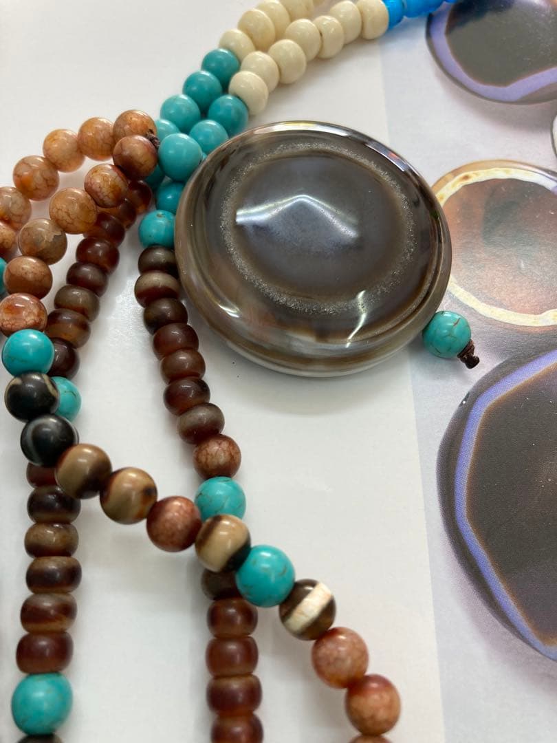 チベット羊眼天珠ネックレス