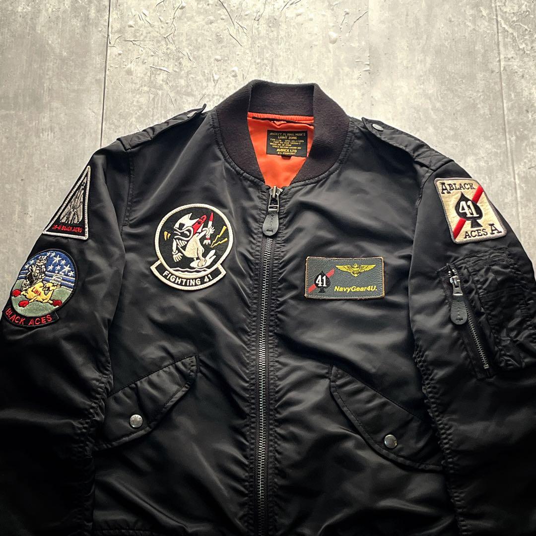 アヴィレックス　AVIREX ブラックエース L-2A フライトジャケット　M