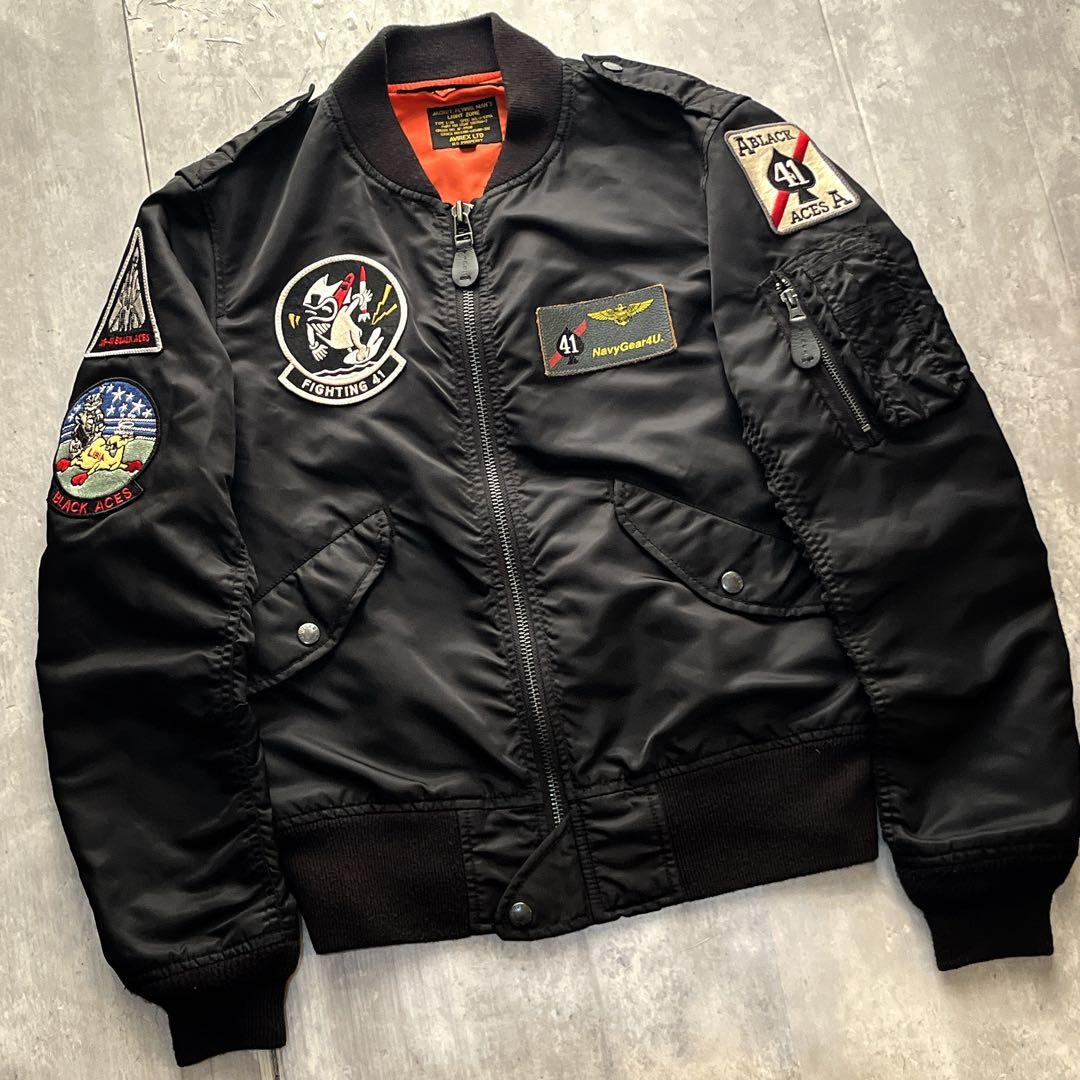 アヴィレックス　AVIREX ブラックエース L-2A フライトジャケット　M