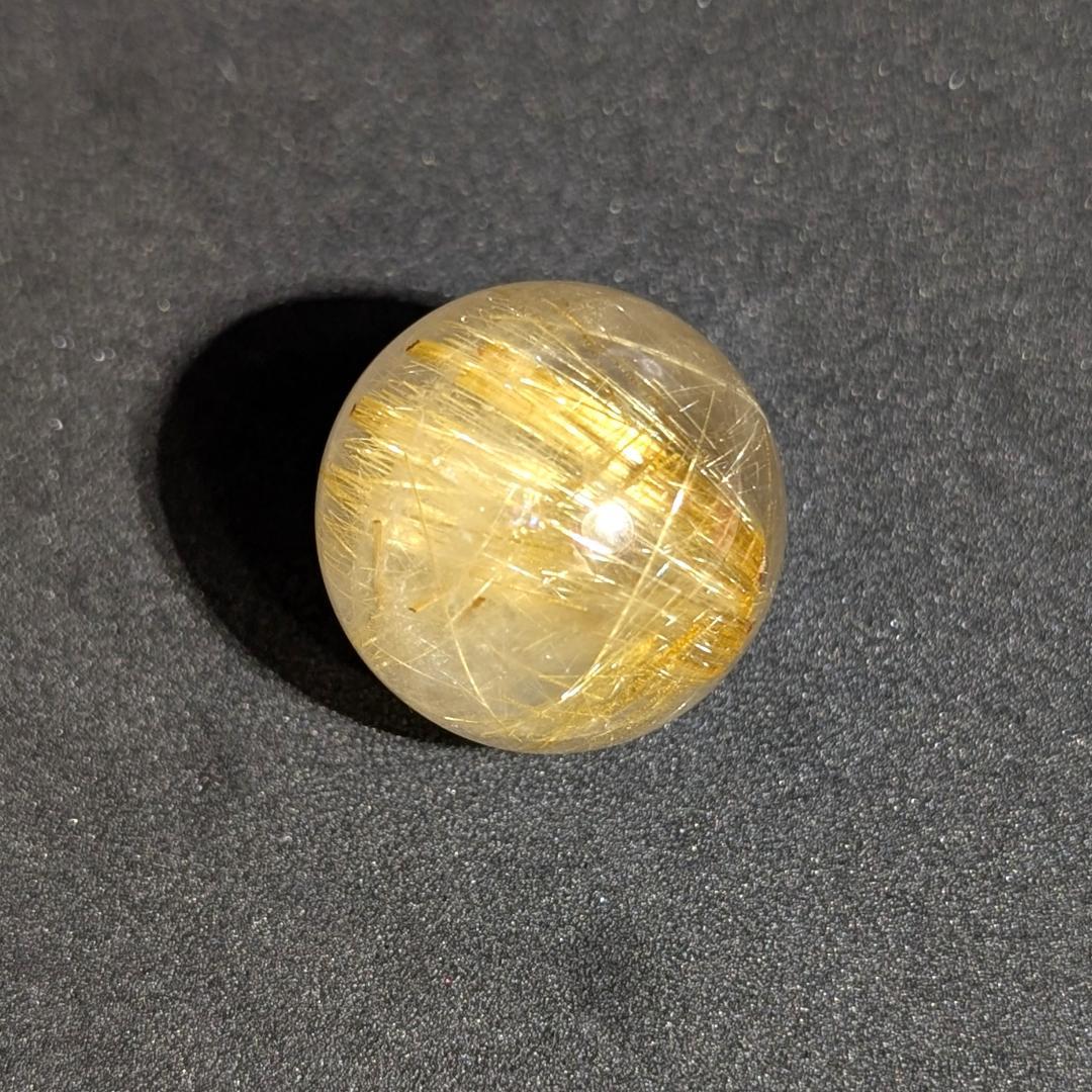 一点物 タイチンルチルスフィア 23ミリ 台座付 金運 開運 天然石 ギフト