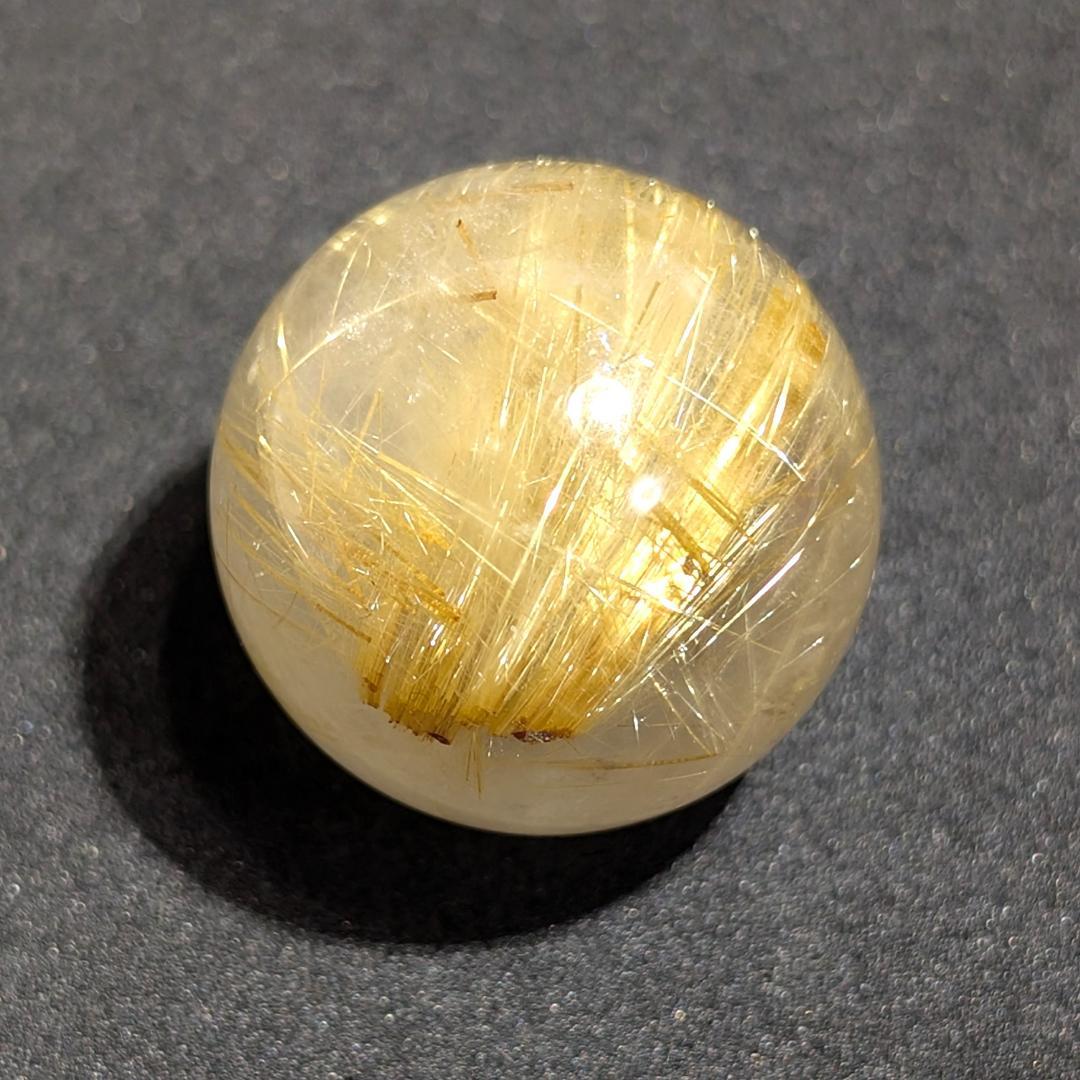一点物 タイチンルチルスフィア 23ミリ 台座付 金運 開運 天然石 ギフト