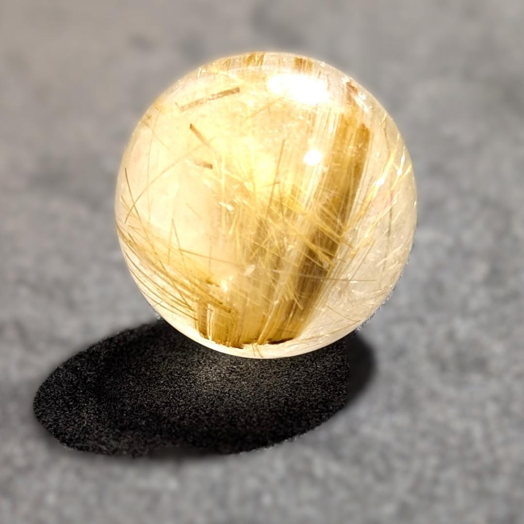 一点物 タイチンルチルスフィア 23ミリ 台座付 金運 開運 天然石 ギフト