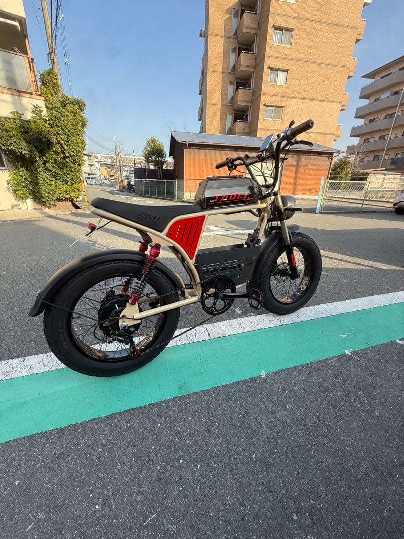 TADCI 電動アシスト自転車 登録書類あり 太いタイヤ