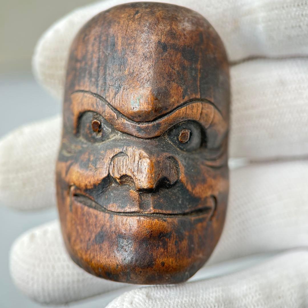 彫刻極上根付天然素材アンティーク骨董飾り物古美術置物細密細工