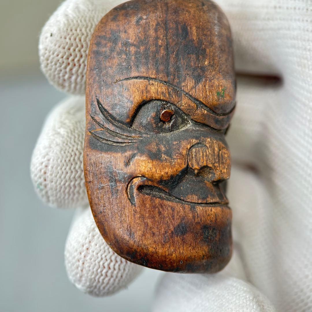 彫刻極上根付天然素材アンティーク骨董飾り物古美術置物細密細工