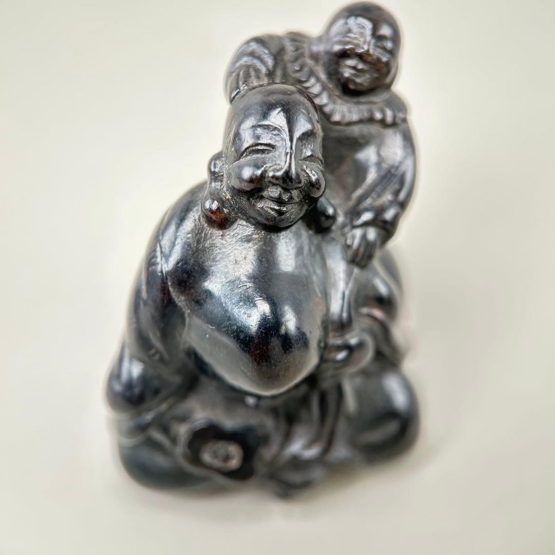 彫刻極上根付天然素材アンティーク骨董飾り物古美術置物細密細工