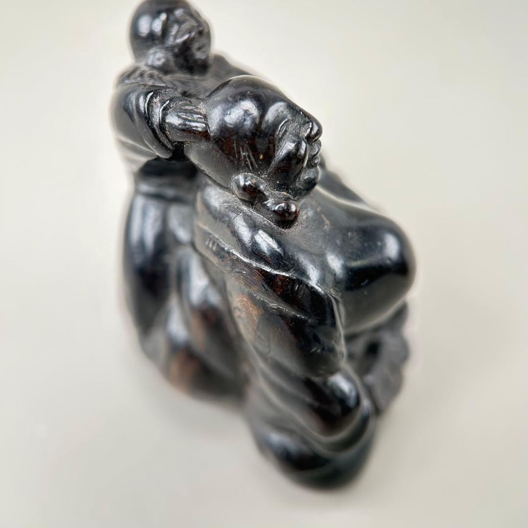 彫刻極上根付天然素材アンティーク骨董飾り物古美術置物細密細工