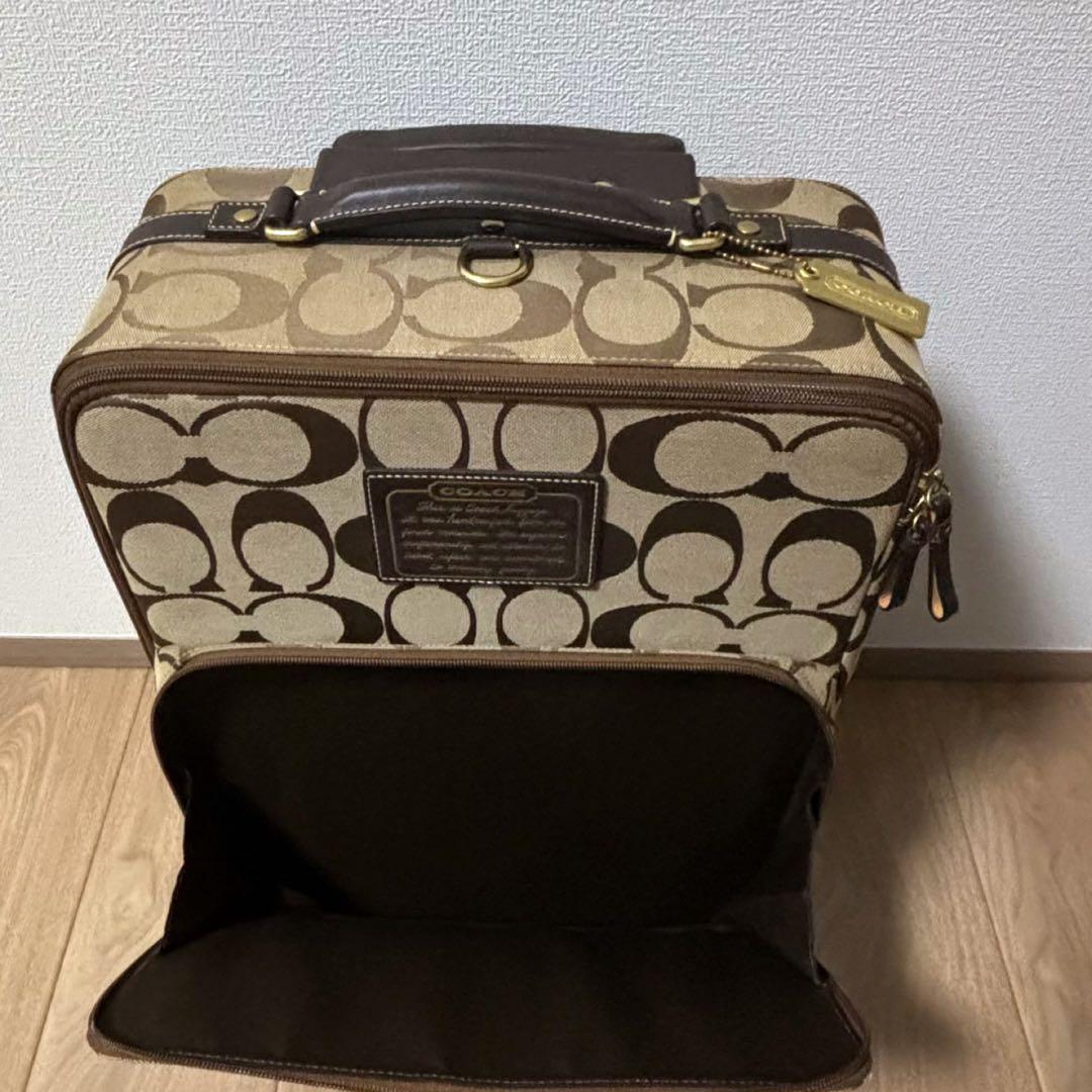 COACH コーチ キャリーケース シグネチャーキャンパスレザーF77020