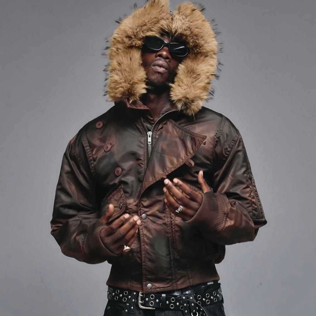 ANDER HUNK Faded N2B Flight Jacket ブラウン