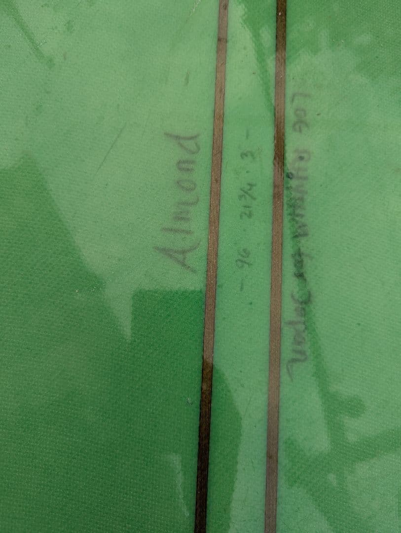 Almond ロングボード log rhythm 9'6 フィン付き