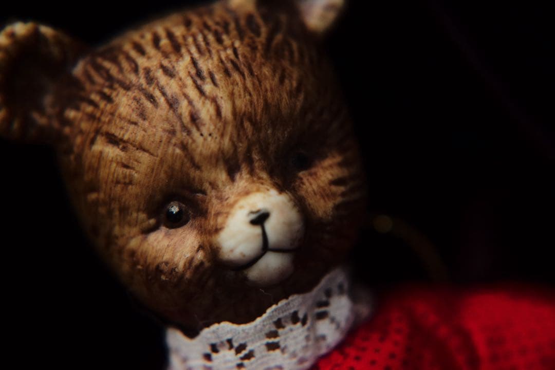 ヴィンテージ チャイナヘッドドール ベア オーナメント クリスマス ビスクドール