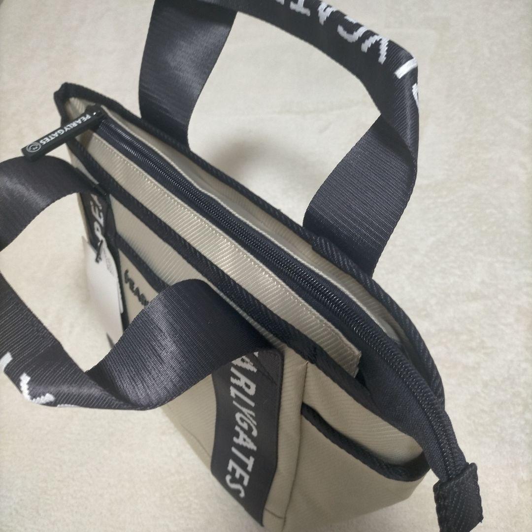 【タグ付】PEARLY GATES カートバッグ　ラウンドバッグ ベージュ