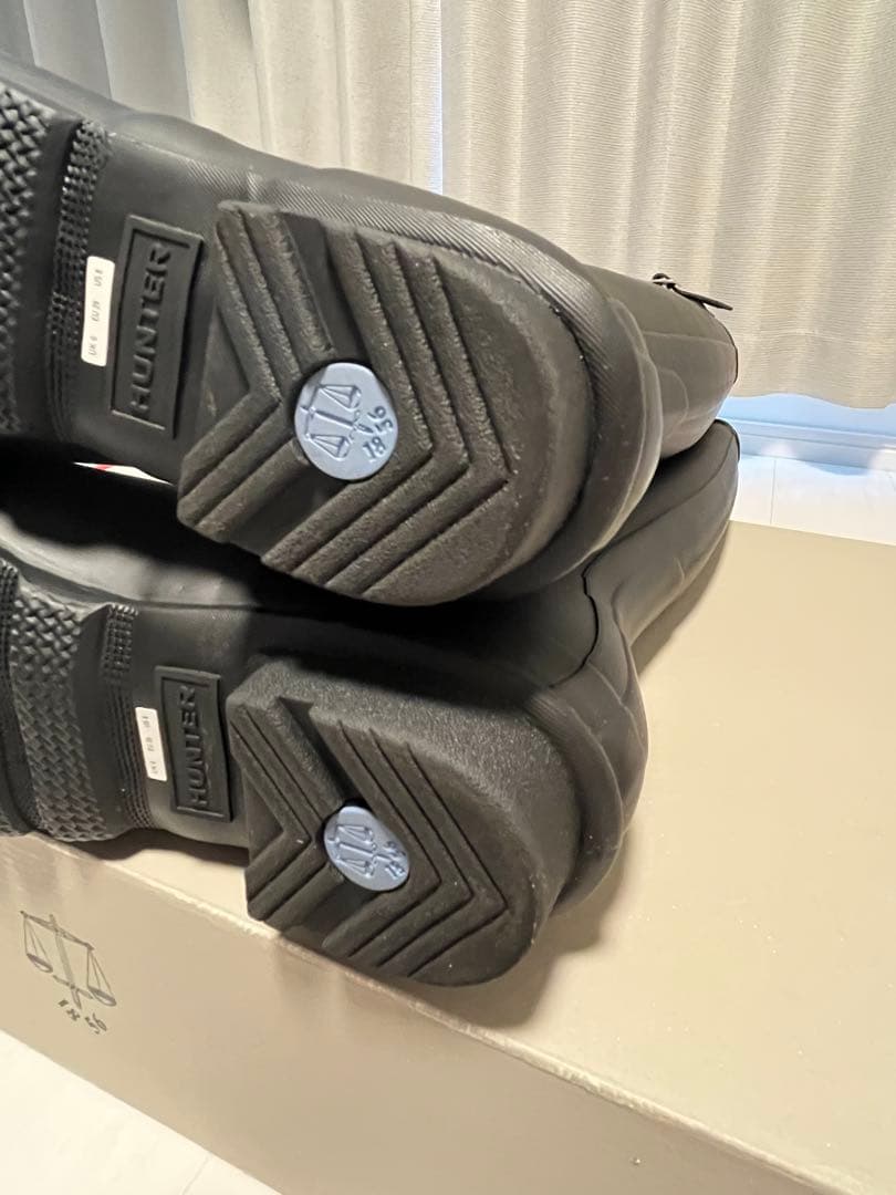 HUNTER ブラック　25cm トールレインブーツ