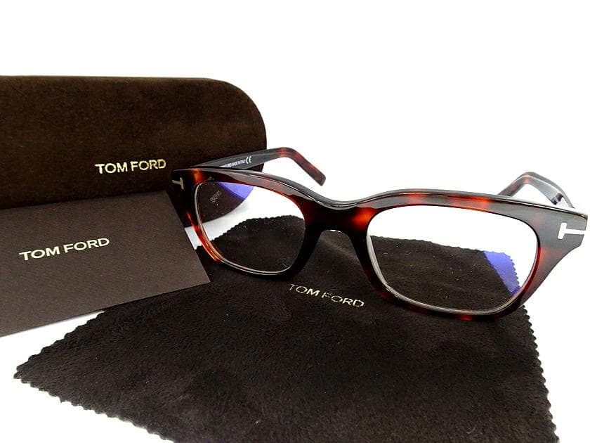 TOM FORD EYEWEAR 伊製 ブルーライトカット メガネ 定5.5万