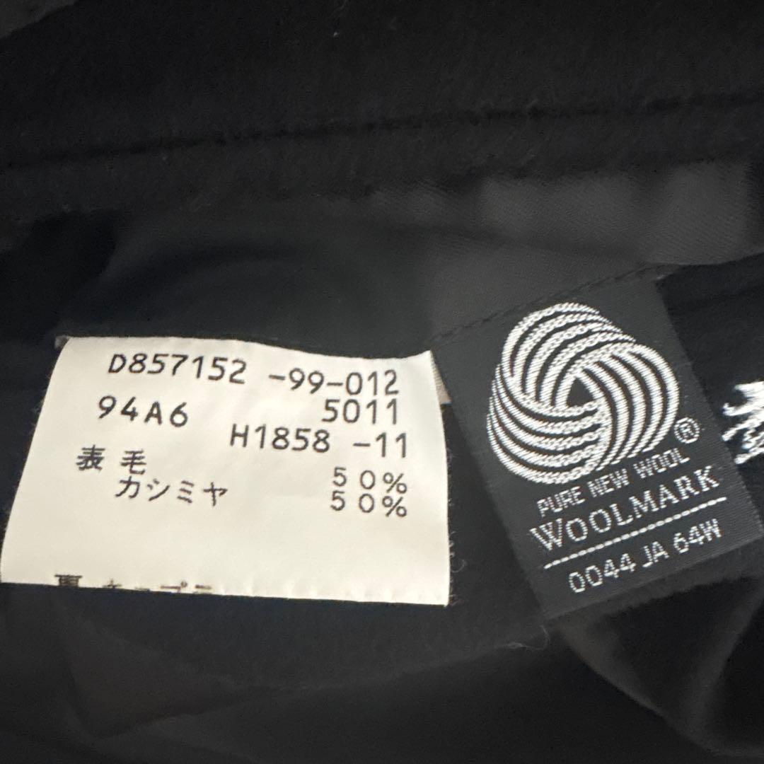 【未使用】【D'URBAN】高級カシミヤチェスターコート/ブラック/メンズL