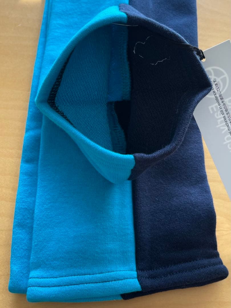 ループウィラー グルーヴィジョンズ スウェットマフラー 紺色水色 未使用新品