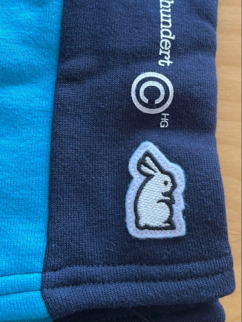 ループウィラー グルーヴィジョンズ スウェットマフラー 紺色水色 未使用新品