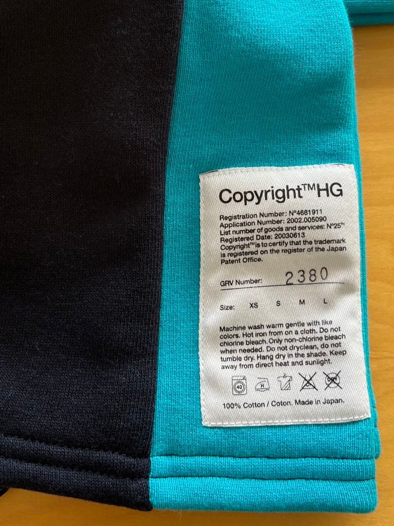 ループウィラー グルーヴィジョンズ スウェットマフラー 紺色水色 未使用新品